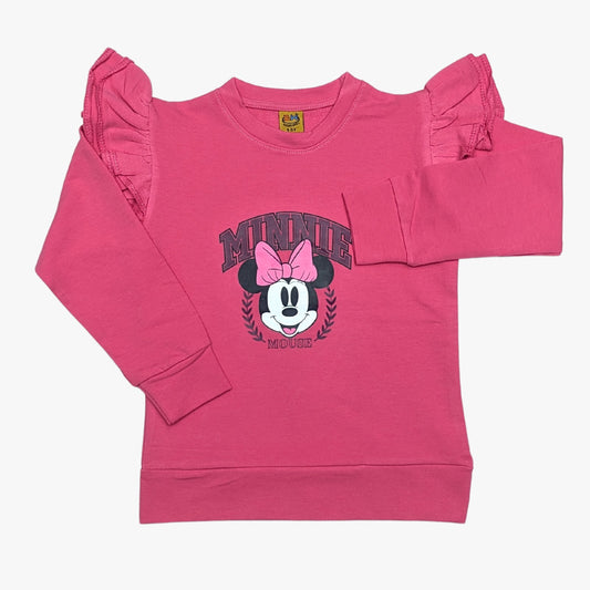 Girls' Minnie Mouse Sweatshirt – Cozy & Cute 🎀