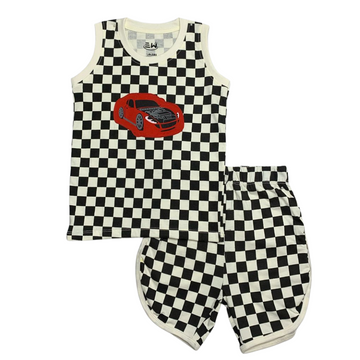 Speed Racer Checkered Tank Set